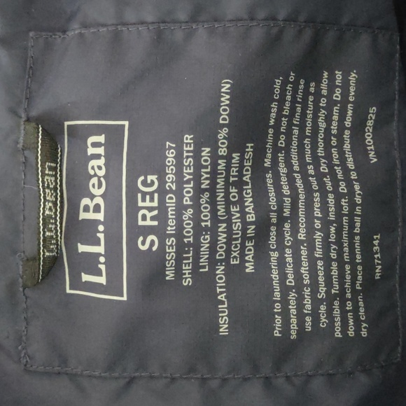 LL Bean Women's Puffer Jacket Size Small Regular - Picture 6 of 8